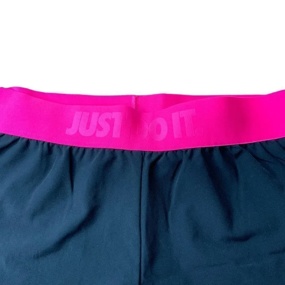 NIKE Dri Fit Black Pink Lined Running Shorts Size XS - Picture 7 of 11
